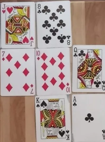 A corner of the grid of cards
